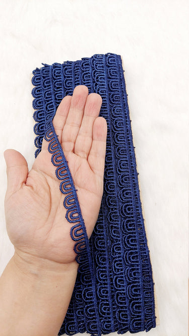 9 Yards Embroidery Cotton Lace Trim, Approx. 15mm Wide, Fringe Trim